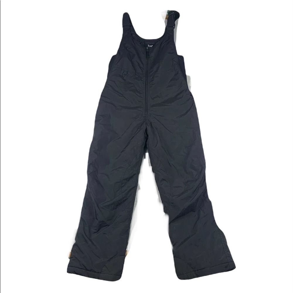White Sierra Black Ski Bib Pants Youth Insulated Snow Bib Size S